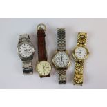 Four gents watches including Seiko Sapphire, Seiko Chronograph, Festina dress watch etc