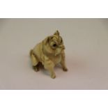 Antique Netsuke dog figure