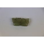 19th Century Chinese jade Toggle in the form of a Dragon, approx 3.5cm long