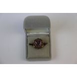 Hallmarked 9ct Gold & Amethyst dress Ring