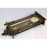 Victorian Mahogany Cased Hanging Wall Clock.