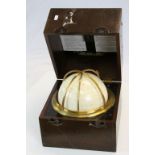 Wooden cased Star Globe Epoch 1975 by Kelvin and Hughes ltd with instructions to lid, approx. 27 x