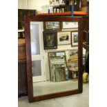 Large Wooden Framed Mirror, 166cms x 122cms
