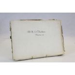 M Blackburn 1862 Sketch book containing many pencil drawings and watercolours of Montreux,
