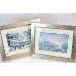 Two framed & glazed LS Lowry Prints, each image approx 20 x 30cm