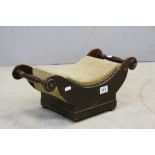 19th century Wooden Cheese Truckle Coaster / Stand converted into a Footstool, 44cms long