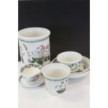 Collection of Portmeirion "Botanic Garden" ceramics to include Flan dish, large Planter etc