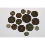 Coins - small collection inc 17th C (15)