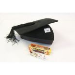 Vintage ' Ede & Ravenscroft ' Mortar Board size 7 1/4 together with Boxed Benbros Miniature Model of