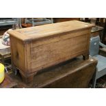 Antique Light Oak Blanket Box