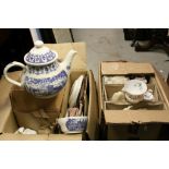 Broadhurst 1977 Queen's Silver Jubilee Blue and White 22 piece Tea Set together with a Royal