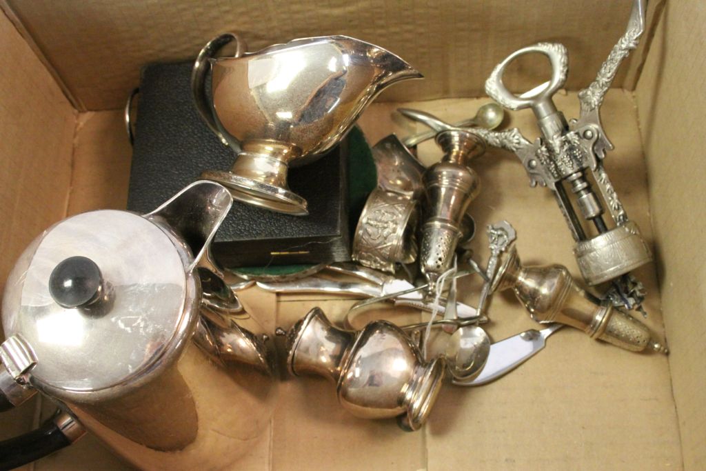 Box of mixed silver plate - Image 3 of 3