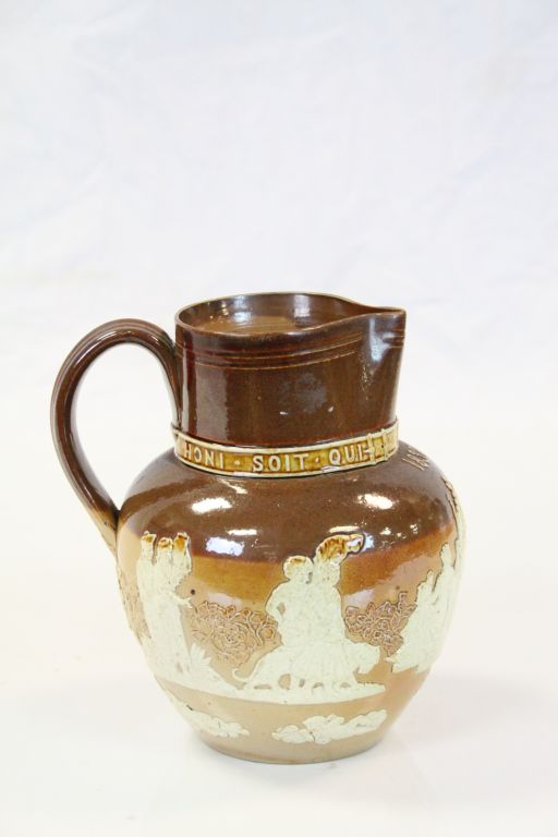 19th Century Doulton Lambeth Saltglaze Jubliee Jug