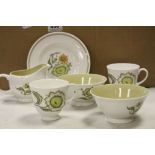 Susie Cooper Tea set with Sunflower pattern