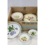 Collection of Portmeirion ceramic Bowls & Plates, all in "Botanic Garden" pattern