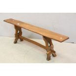 Narrow Cottage Elm Bench with Pegged Ends, 150cms long x 41cms high