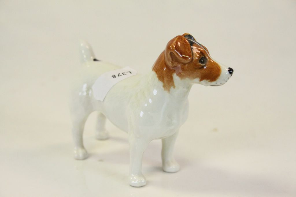 Beswick ceramic model of a Golden Retriever and another of a jack Russell, approx 7cm tall - Image 6 of 7