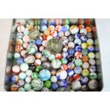 Collection of vintage Glass Marbles to include Hand made 19th Century examples