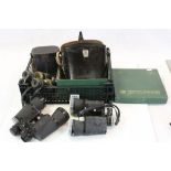 Two Sets of Vintage Binoculars and Two Sets of Field Glasses