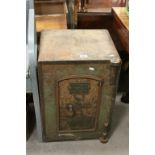 Antique Floor Standing Safe with plaque marked ' F S Turner, Dixon's Green, Dudley ' 43cms wide x