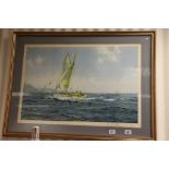 Montague Dawson large signed prints of Sailing Yachts