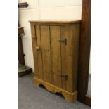 Vintage pine cupboard with two shelves