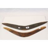 Two Aboriginal Boomerangs