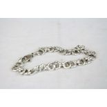 Silver linked bracelet