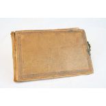 Early 20th century Leather Bound Autograph Book, inside cover marked ' Army Book 138 ', dated in