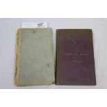 Antique farming book - Carpenter on Agriculture and one other, horses, dogs, birds, cattle ailments,