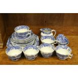 Collection of vintage "Copeland Spode" blue & white ceramics in "Italian" pattern to include
