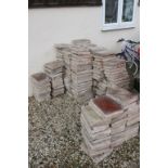 Over 190 Victorian Terracotta Floor Tiles, each approximately 31cms x 23cms and 5cms thick
