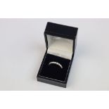 18CT White Gold diamond half eternity ring of 1.2CT's