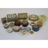 Mixed collection of Trinket & other boxes to include Papier Mache & Stone