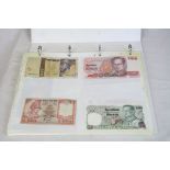 Banknotes - album eighty one assorted World