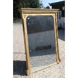 Very Large Antique Gilt Gesso Framed Mirror, 182cms high x 153cms wide