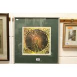 Kathleen M Spagnole Artists Proof Trial Etching ' T S Eliots ' Burnt Norton '' dated 1968, no. 4/