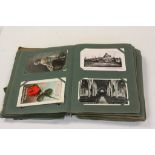 Album containing vintage postcards, birthday cards etc