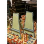 Pair of gallery table top display stands