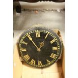 Vintage wood dial wall clock with bell