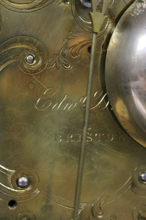 Good quality 19th Century Oak cased Bracket Clock with Fusee movement, signed "Edwd Bird Bristol", - Image 5 of 10