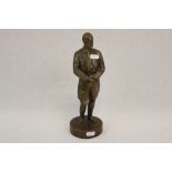 A Brass Metal Statue Of Adolf Hitler Measuring Approx 11" In Height.