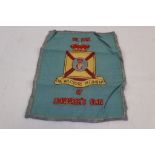 A Vintage Handmade The Duke Of Edinburgh's Own Wiltshire Regiment Embroidered Cloth.