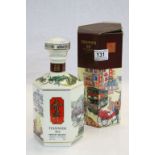 Boxed & Unopened Bottle of "Tissinier XO French Brandy", the box marked "Memories of Hong Kong", the