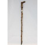 Silver mounted blackthorn walking stick