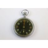 A World War Two / WW2 Military Pocket Watch, Marked G.S.T.P. A109037 To The Verso Together With
