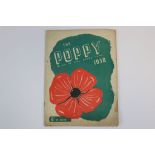 A Vintage 1938 Copy Of The Poppy Magazine, Sold In Aid Of The Earl Haig's Fund.
