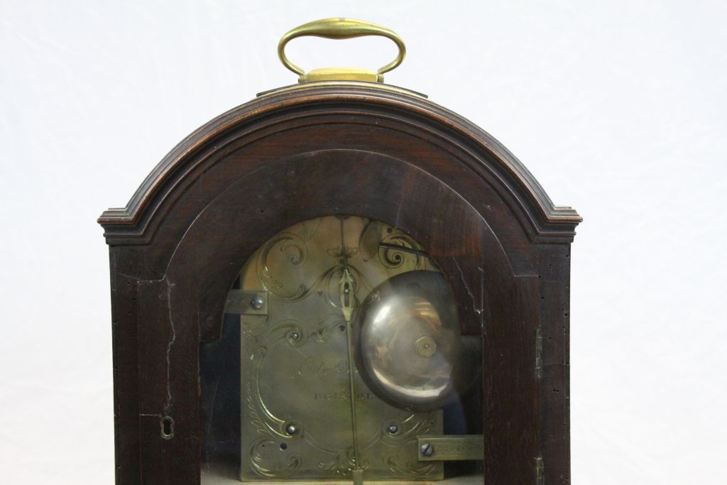 Good quality 19th Century Oak cased Bracket Clock with Fusee movement, signed "Edwd Bird Bristol", - Image 7 of 10