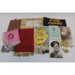 A Collection Of Militaria To Include Military Buttons And Badges Together With A Selection Of