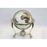 Gemstone tabletop globe